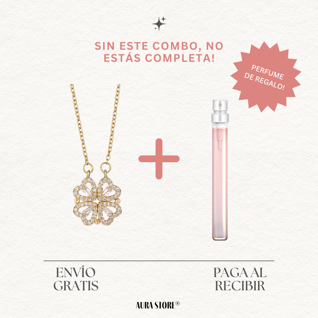 Collar Trébol Imantado® + Perfume de REGALO!